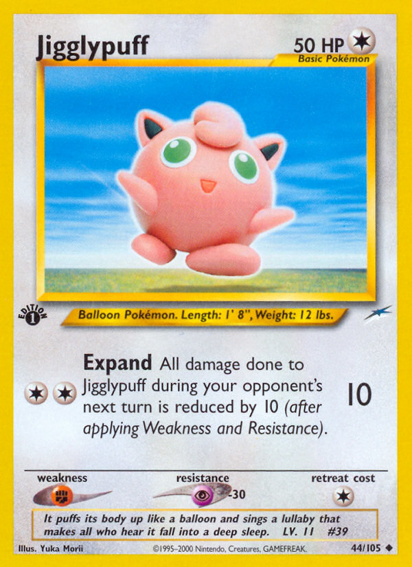 Jigglypuff – Neo Destiny 44/105 Pokémon card