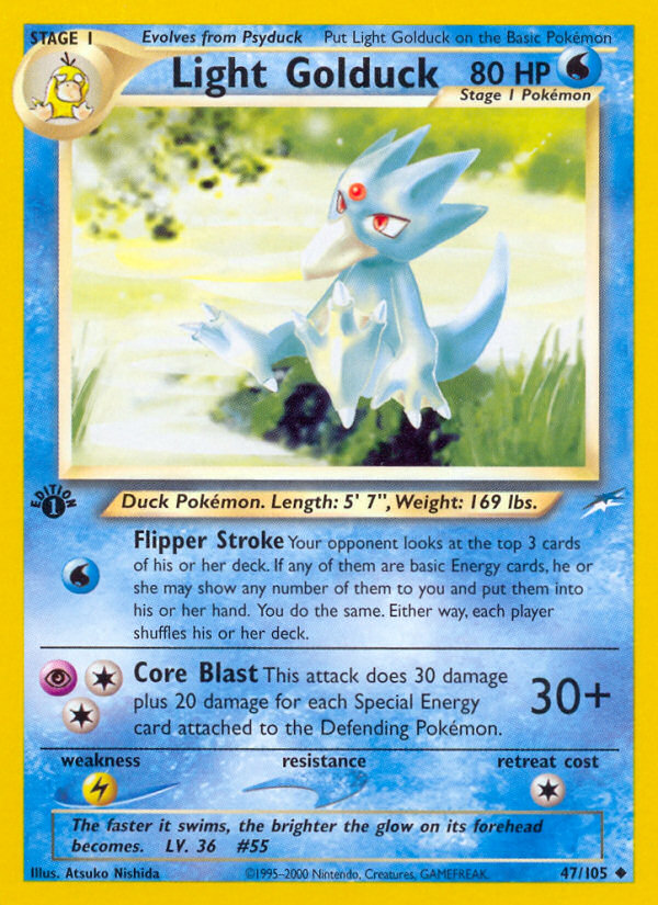 Light Golduck – Neo Destiny 47/105 Pokémon card