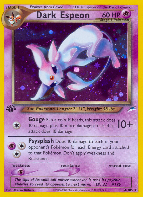Dark Espeon – Neo Destiny 4/105 Pokémon card