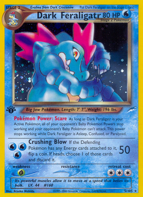 Dark Feraligatr – Neo Destiny 5/105 Pokémon card