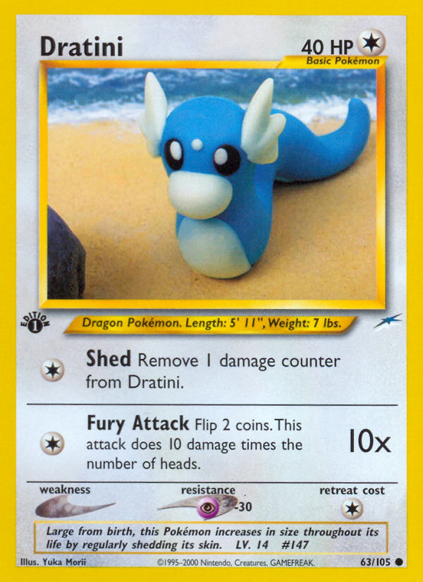 Dratini – Neo Destiny 63/105 Pokémon card