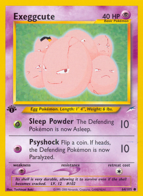Exeggcute – Neo Destiny 64/105 Pokémon card