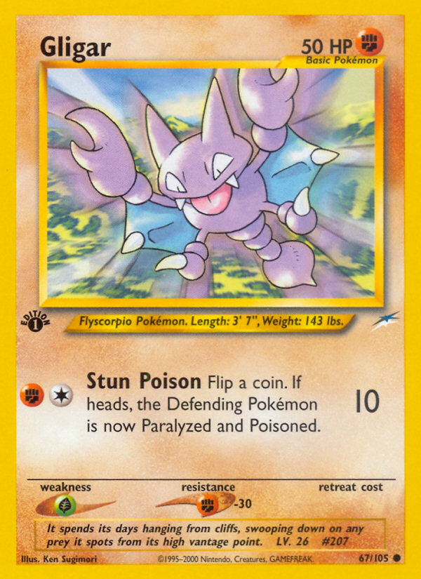 Gligar – Neo Destiny 67/105 Pokémon card