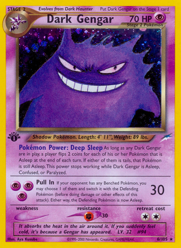 Dark Gengar – Neo Destiny 6/105 Pokémon card