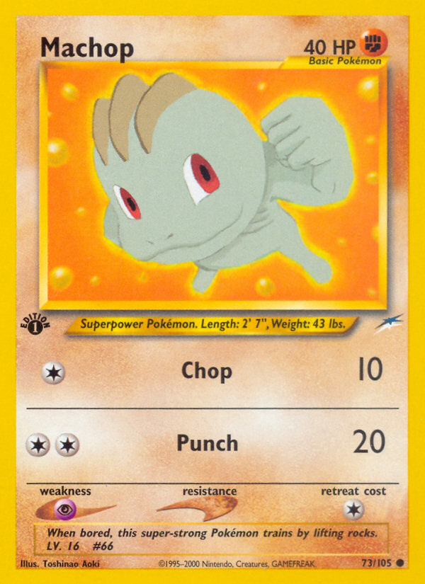 Machop – Neo Destiny 73/105 Pokémon card