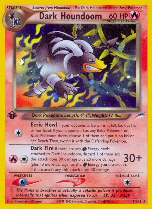 Dark Houndoom – Neo Destiny 7/105 Pokémon card
