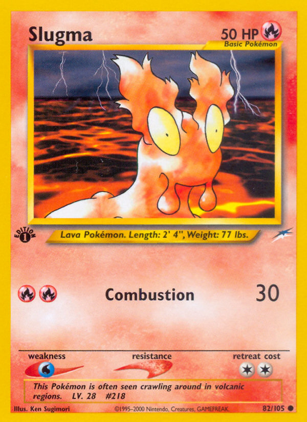 Slugma – Neo Destiny 82/105 Pokémon card