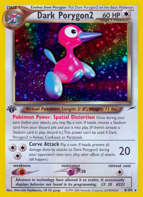 Dark Porygon2 – Neo Destiny 8/105 Pokémon card