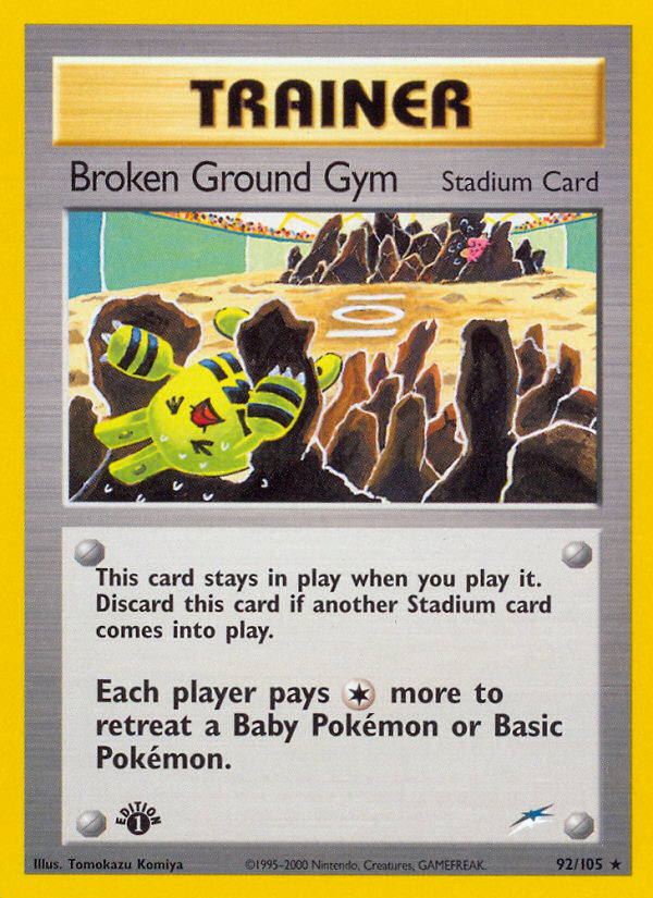 Broken Ground Gym – Neo Destiny 92/105 Pokémon card