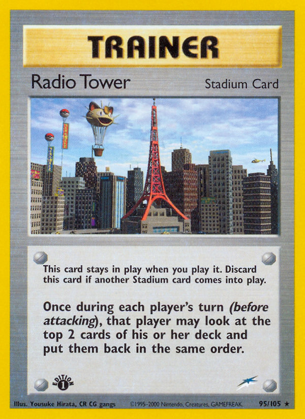 Radio Tower – Neo Destiny 95/105 Pokémon card