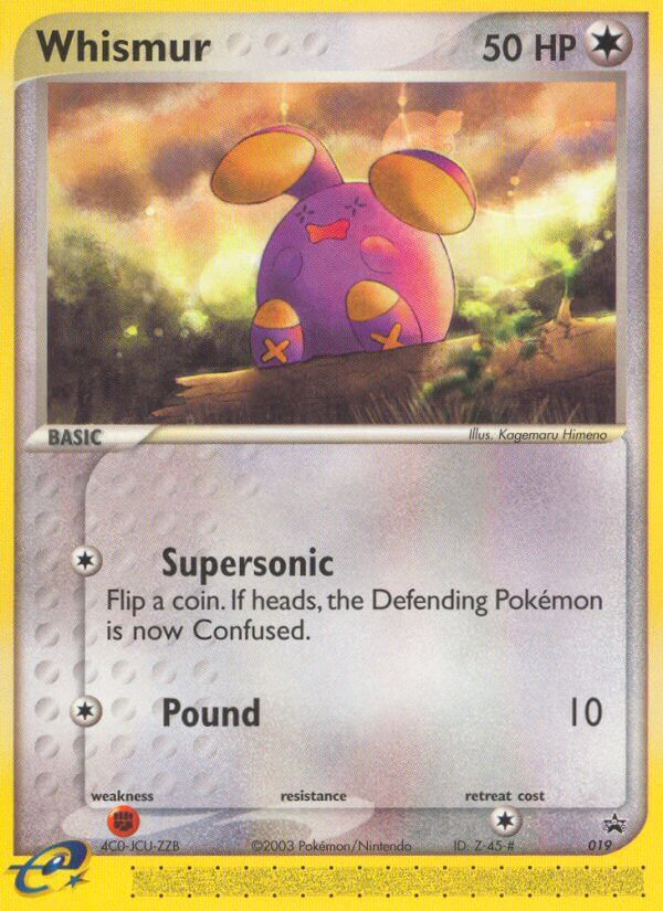 Whismur – Nintendo Black Star Promos 019 Pokémon card