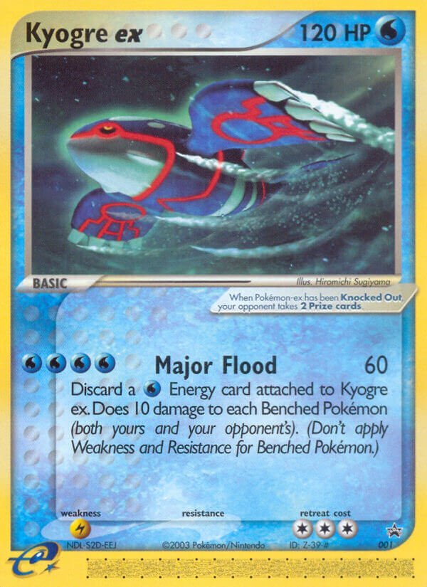 Kyogre ex – Nintendo Black Star Promos 001 Pokémon card