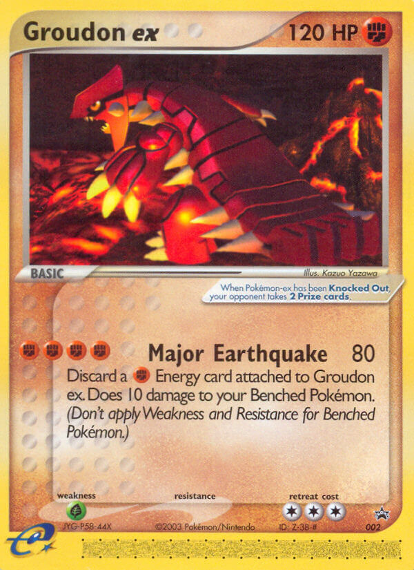 Groudon ex – Nintendo Black Star Promos 002 Pokémon card