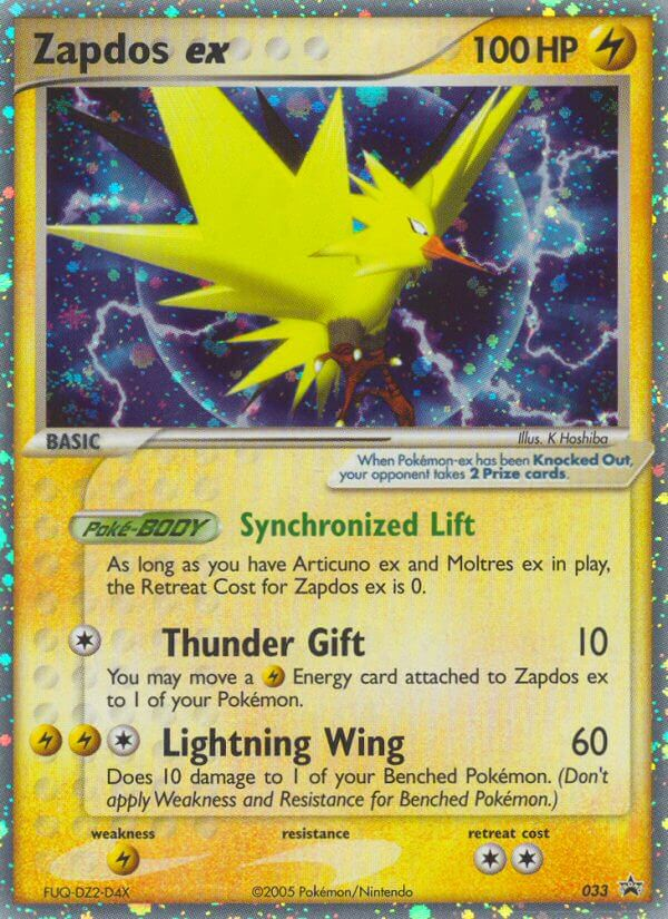 Zapdos ex – Nintendo Black Star Promos 033 Pokémon card