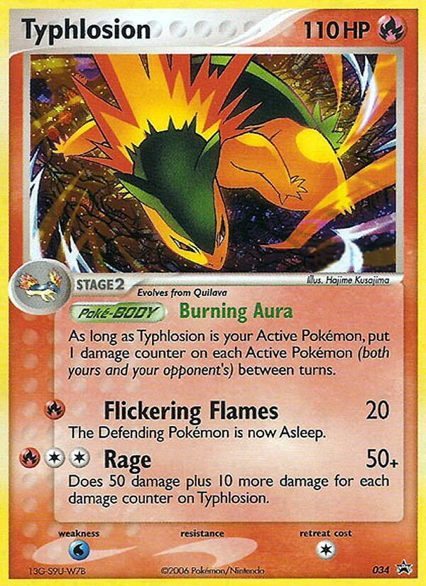 Typhlosion – Nintendo Black Star Promos 034 Pokémon card
