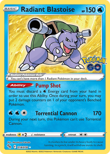 Radiant Blastoise - Pokémon GO 18
