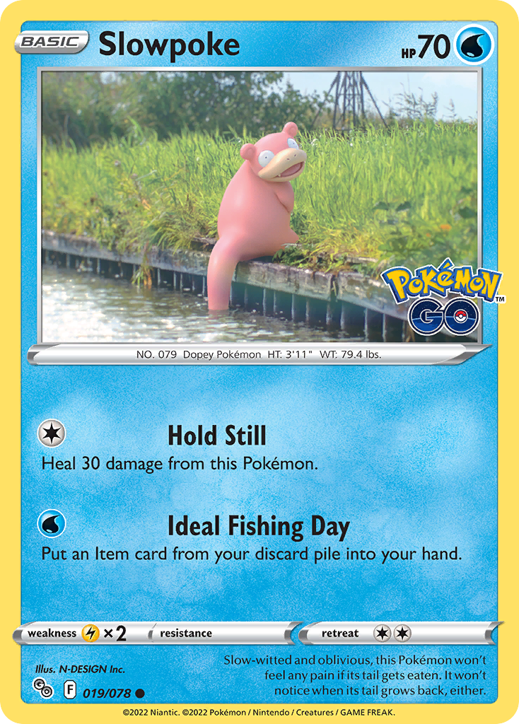 Slowpoke – Pokémon GO 019/078 Pokémon card