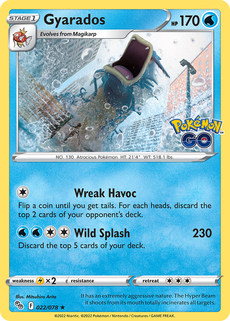 Gyarados – Pokémon GO 022/078 Pokémon card