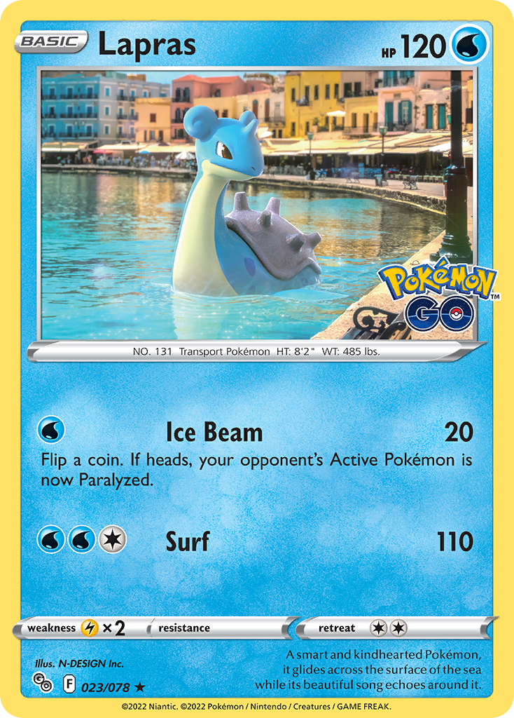 Lapras – Pokémon GO 023/078 Pokémon card