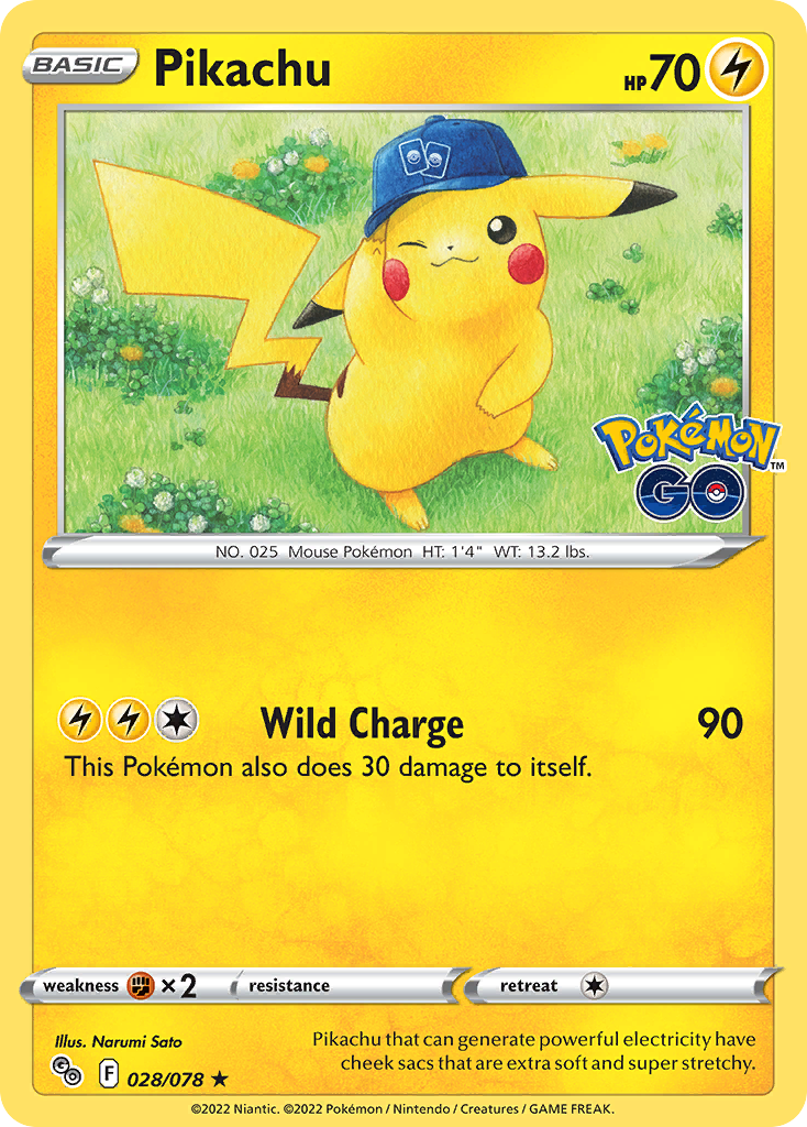 Pikachu – Pokémon GO 028/078 Pokémon card