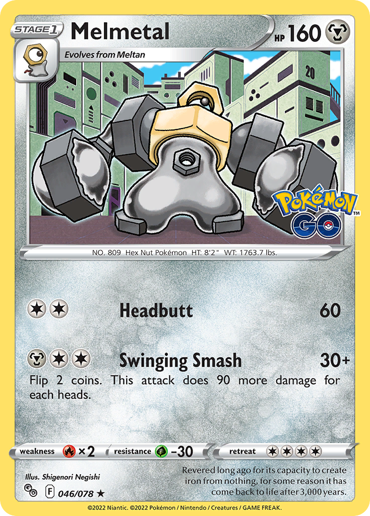 Melmetal – Pokémon GO 046/078 Pokémon card