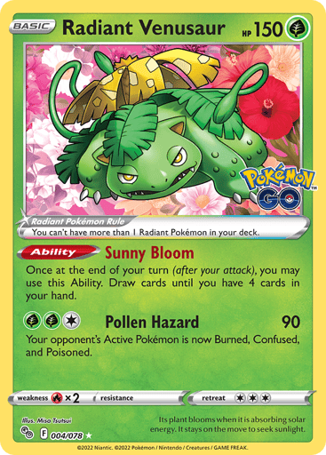 Radiant Venusaur - Pokémon GO 4