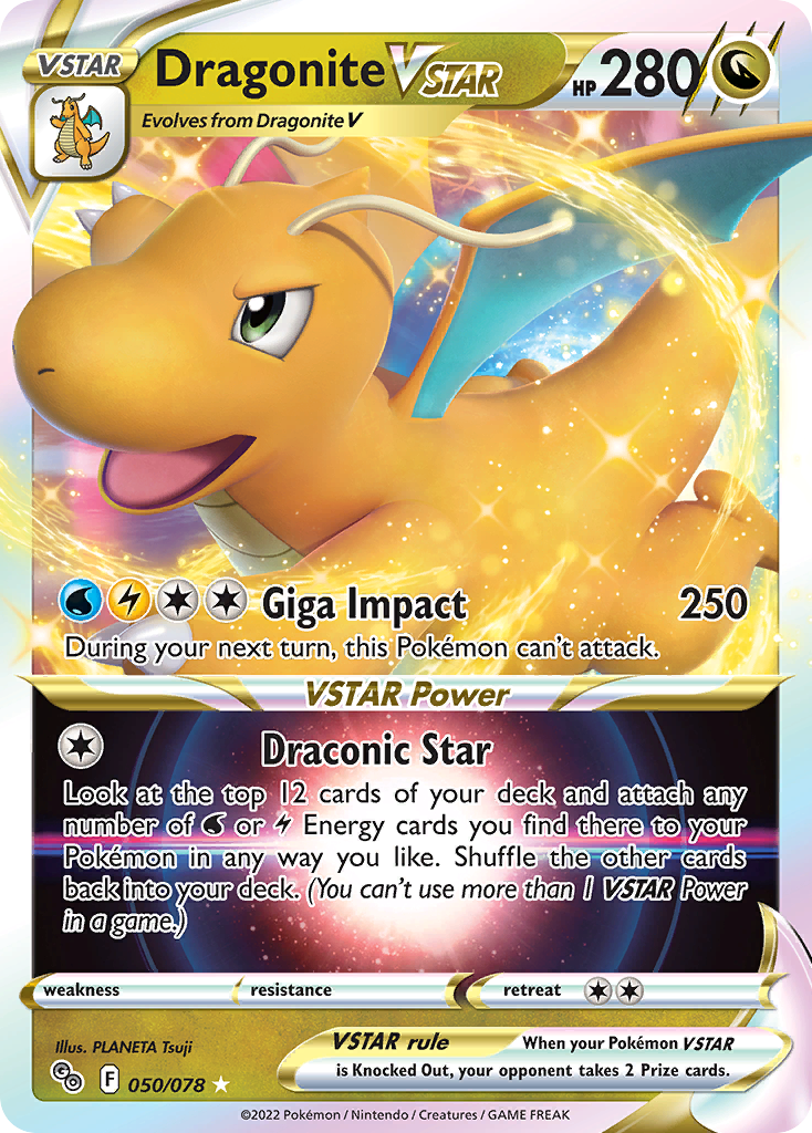 Dragonite VSTAR – Pokémon GO 050/078 Pokémon card