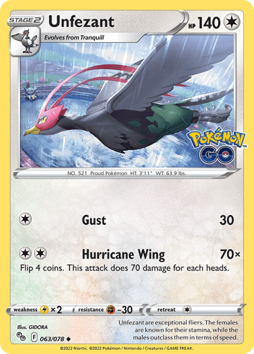 Unfezant - Pokémon GO 63