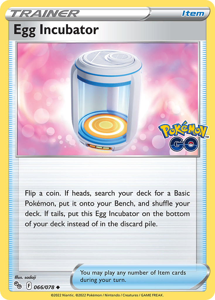 Egg Incubator – Pokémon GO 066/078 Pokémon card