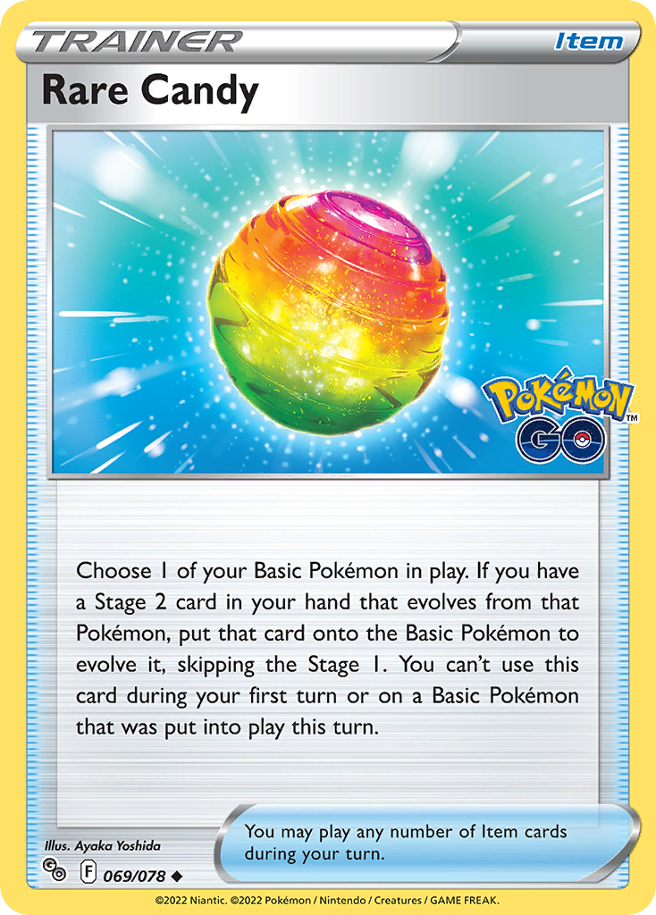 Rare Candy – Pokémon GO 069/078 Pokémon card