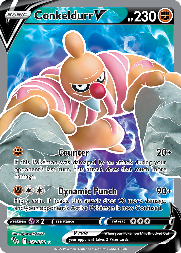 Conkeldurr V – Pokémon GO 073/078 Pokémon card