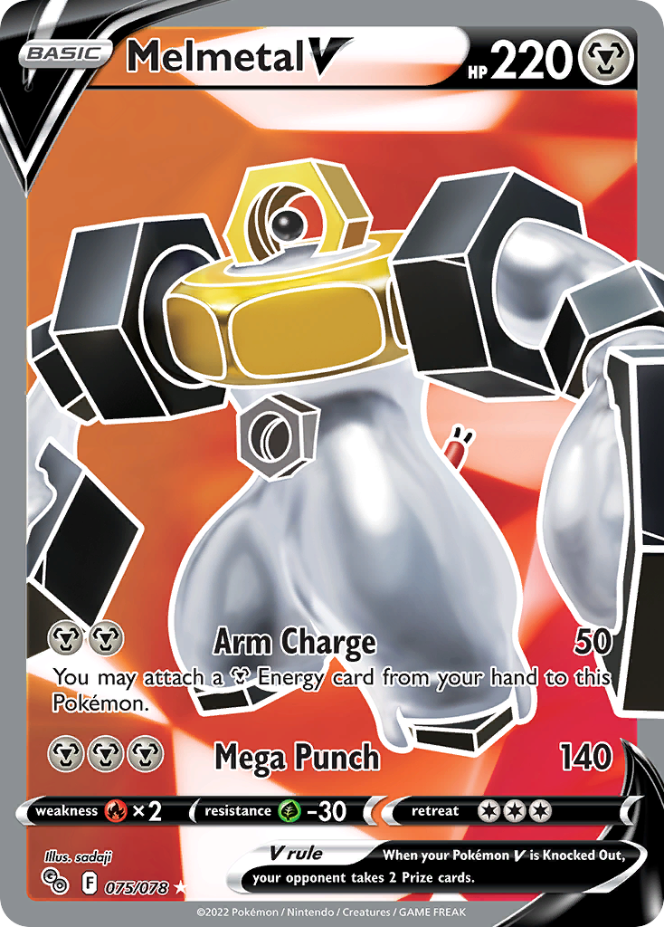 Melmetal V – Pokémon GO 075/078 Pokémon card