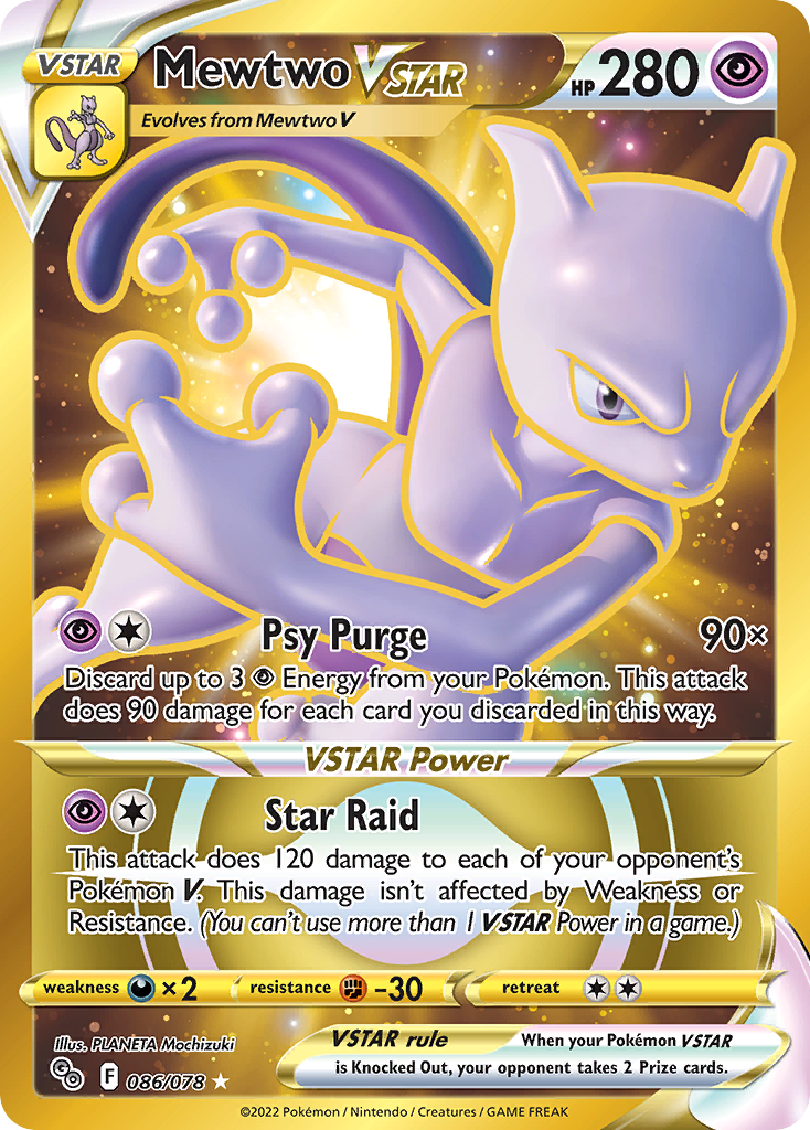 Mewtwo VSTAR – Pokémon GO 086/078 Pokémon card