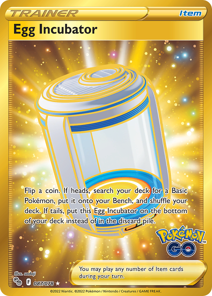 Egg Incubator – Pokémon GO 087/078 Pokémon card
