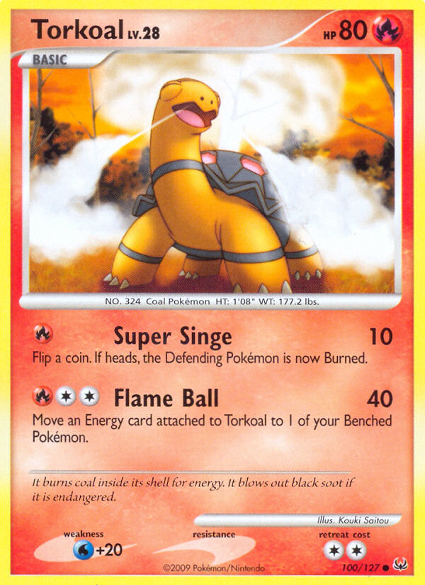 Torkoal – Platinum 100/127 Pokémon card