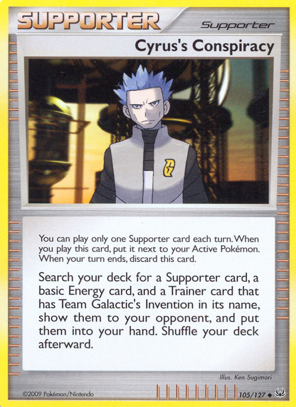 Cyrus's Conspiracy – Platinum 105/127 Pokémon card