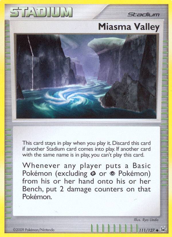 Miasma Valley – Platinum 111/127 Pokémon card