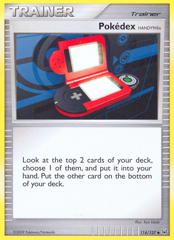 Pokédex HANDY910is – Platinum 114/127 Pokémon card