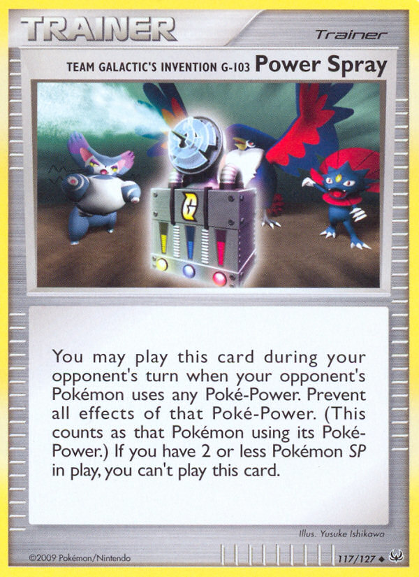 Team Galactic's Invention G-103 Power Spray – Platinum 117/127 Pokémon card
