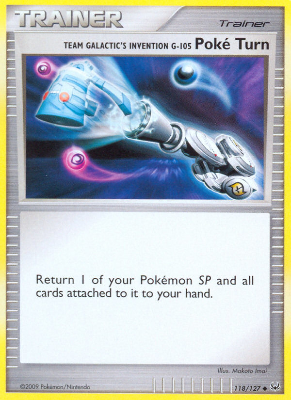 Team Galactic's Invention G-105 Poké Turn – Platinum 118/127 Pokémon card