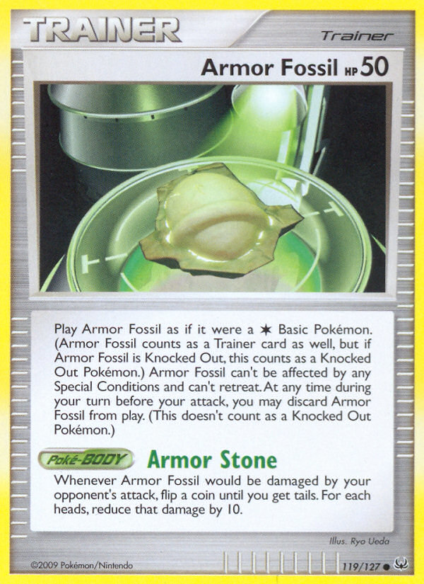 Armor Fossil – Platinum 119/127 Pokémon card