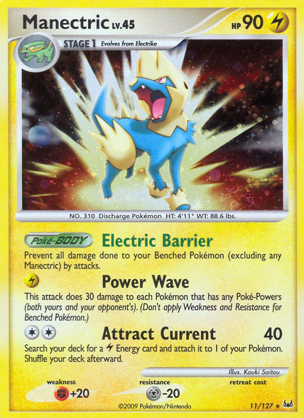 Manectric – Platinum 11/127 Pokémon card