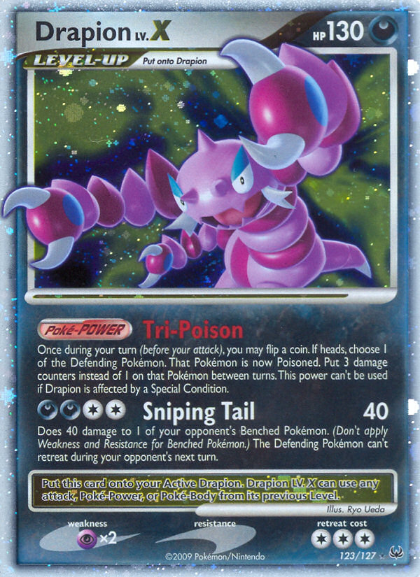 Drapion LV.X – Platinum 123/127 Pokémon card
