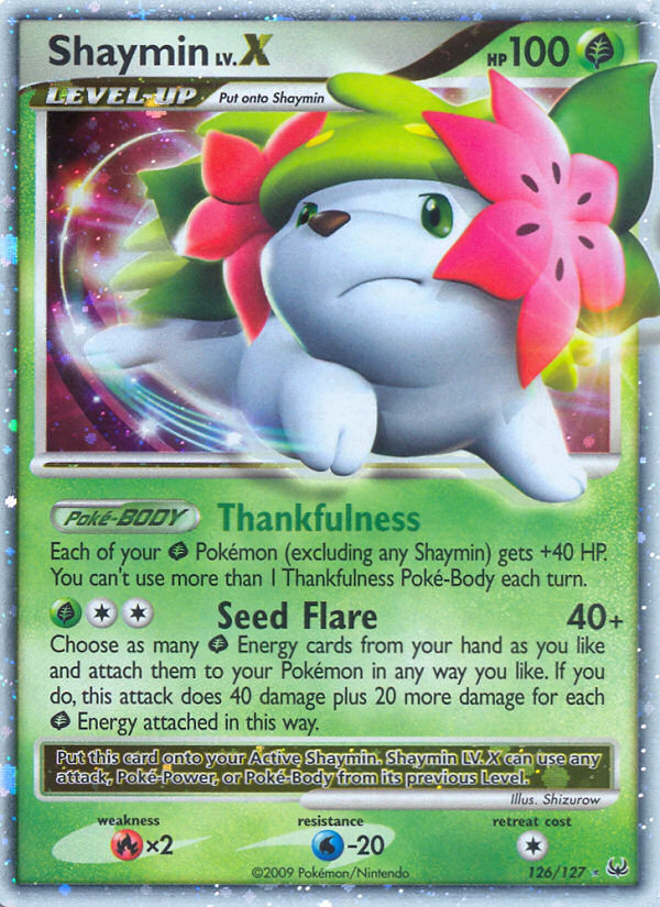 Shaymin LV.X – Platinum 126/127 Pokémon card