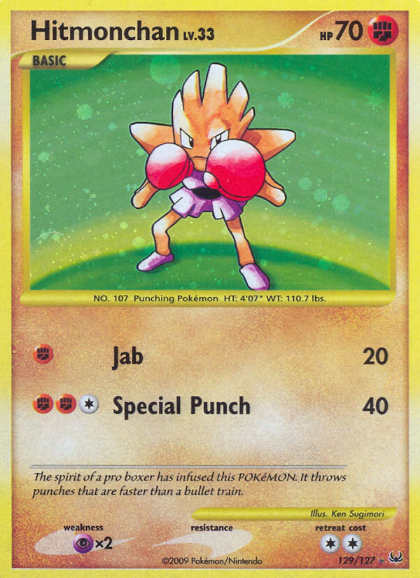 Hitmonchan – Platinum 129/127 Pokémon card