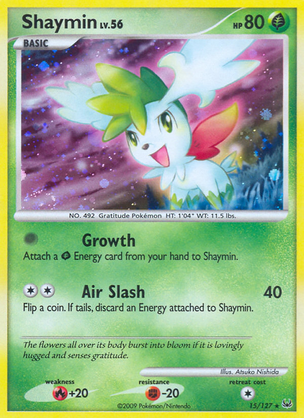 Shaymin – Platinum 15/127 Pokémon card