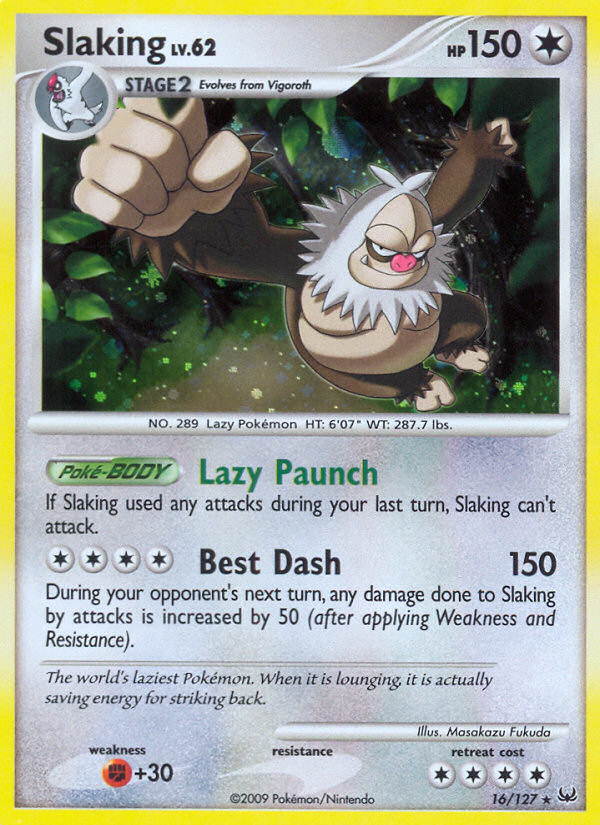 Slaking – Platinum 16/127 Pokémon card