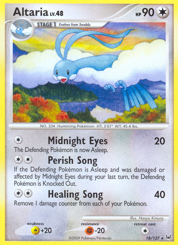 Altaria – Platinum 18/127 Pokémon card
