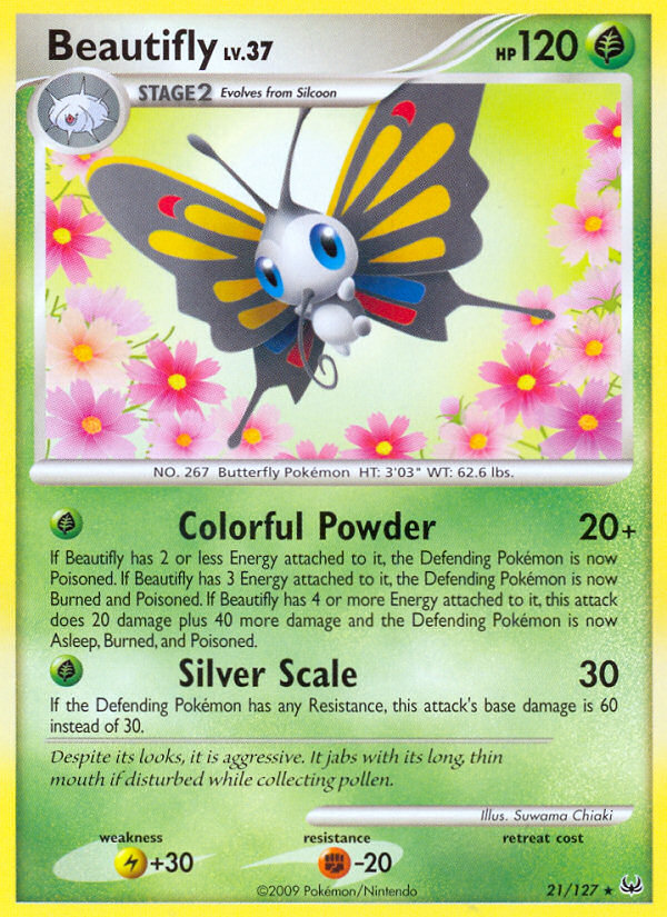 Beautifly – Platinum 21/127 Pokémon card
