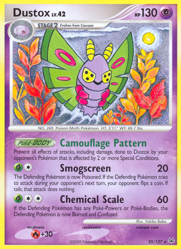 Dustox – Platinum 25/127 Pokémon card